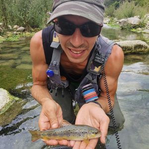 Flyfishing for Native Brown Trout - Near Catania