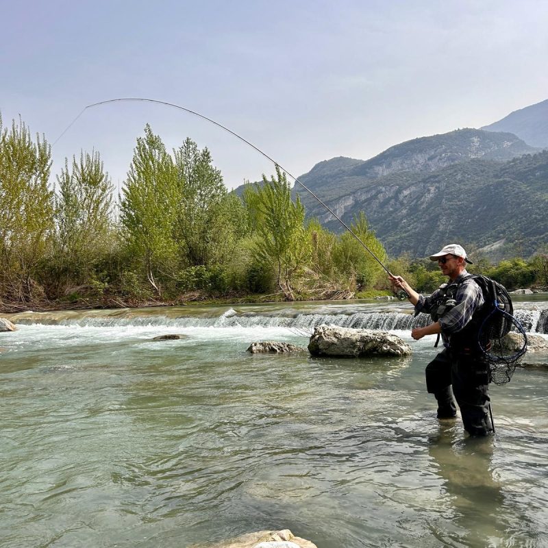 Dry fly fishing river Sarca Dry fly fishing river Sarca