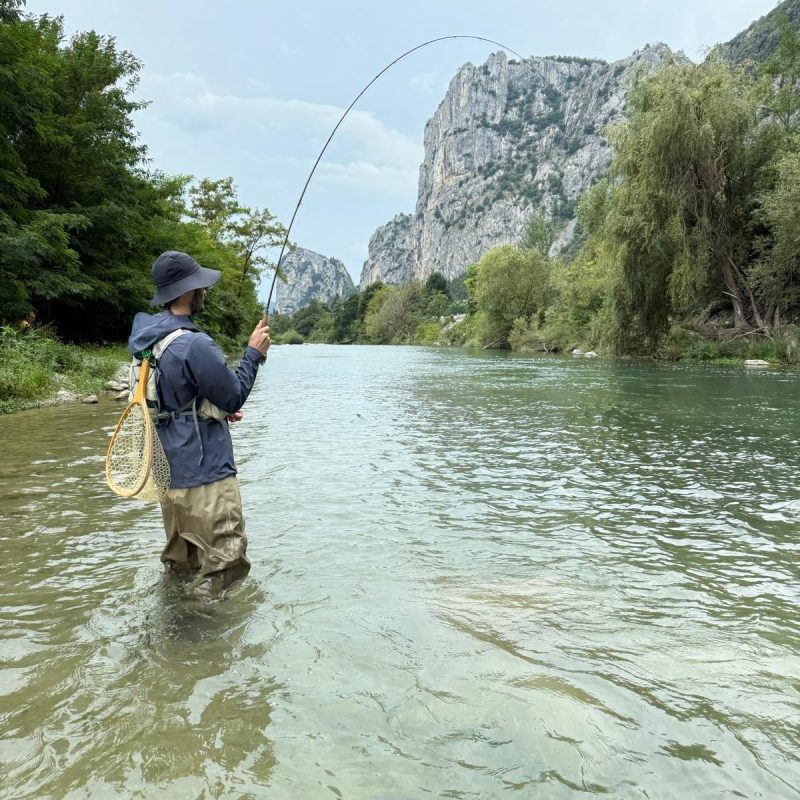 Flyfishing on river Sarca Flyfishing on river Sarca